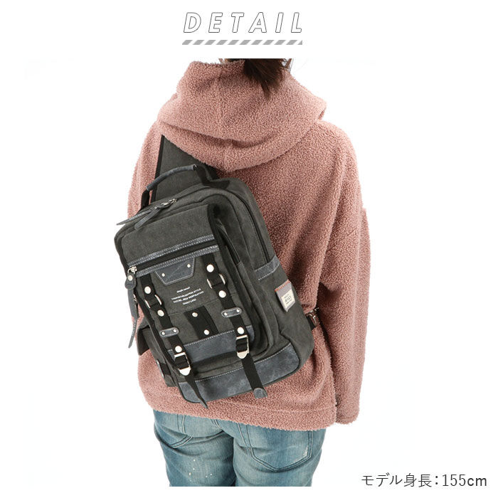 BACKYARD FAMILY「ボディバッグ メンズ かっこいい 通販 大容量 大きめ メガ a4 メガボディバッグ」|ショルダー・メッセンジャー|
