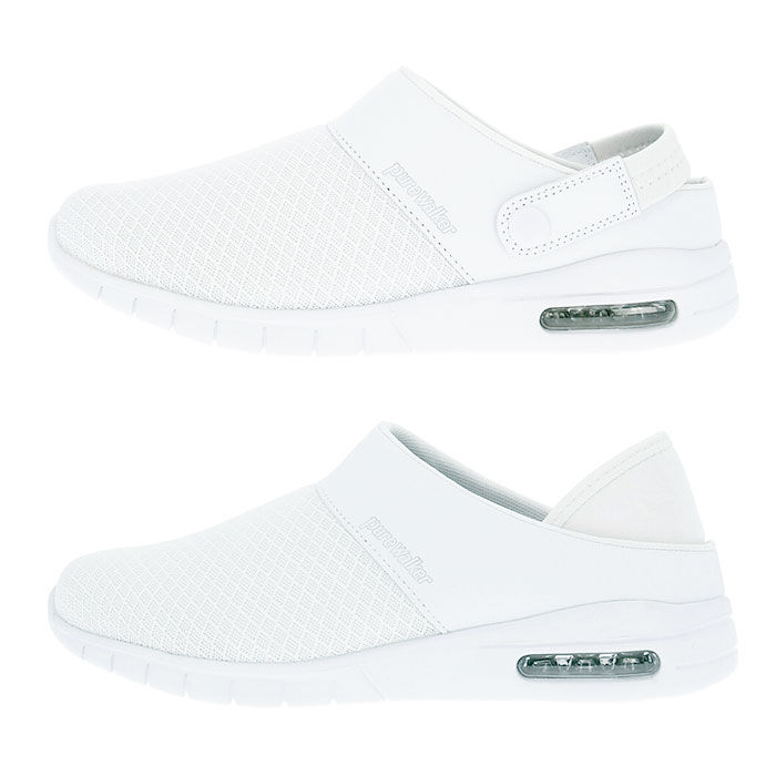 BACKYARD FAMILY「ナースシューズ ピュアウォーカー 通販 疲れにくい ナースサンダル 静音 白 ホワイト 疲れない」|スリッポン|