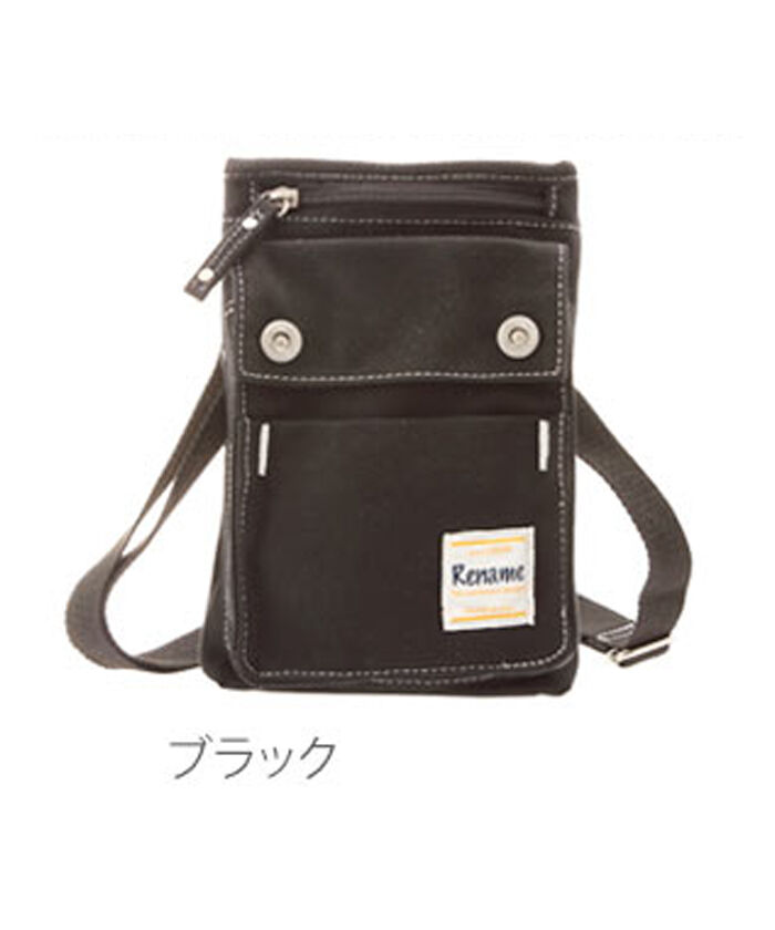 BACKYARD FAMILY「シザーケース リネーム Rename ショルダーバッグ レディース 斜めがけ 小さめ 通販」|ショルダー・メッセンジャー|ブラック1