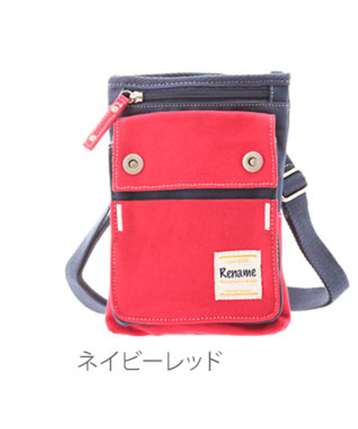 BACKYARD FAMILY「シザーケース リネーム Rename ショルダーバッグ レディース 斜めがけ 小さめ 通販」|ショルダー・メッセンジャー|レッド1