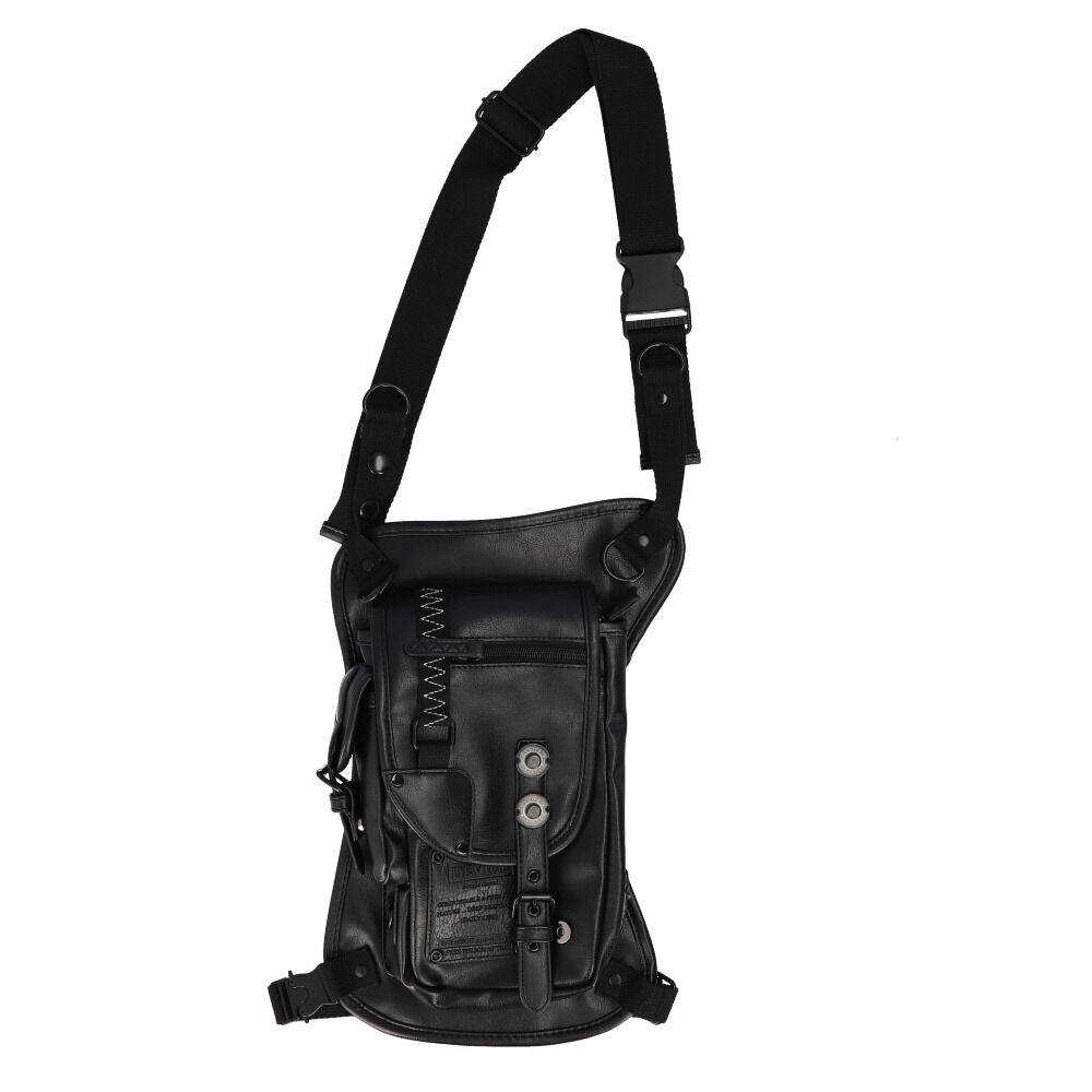 BACKYARD FAMILY「DEVICE バッグ HGS10048 通販 レッグバッグ バイク レッグポーチ ウエストバッグ」|ショルダー・メッセンジャー|ブラック1