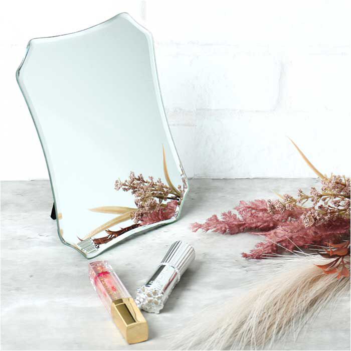 BACKYARD FAMILY「鏡 壁掛け おしゃれ 通販 卓上鏡 ミラー スタンドミラー 置き型 卓上ミラー 枠なし メイク」|その他|