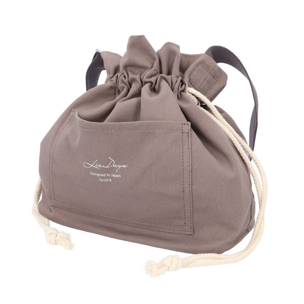 BACKYARD FAMILY「LIZDAYS ショルダーバッグ 通販 リズデイズ lz-70605 ショルダーバック 巾着バッグ」|ショルダー・メッセンジャー|グレー2