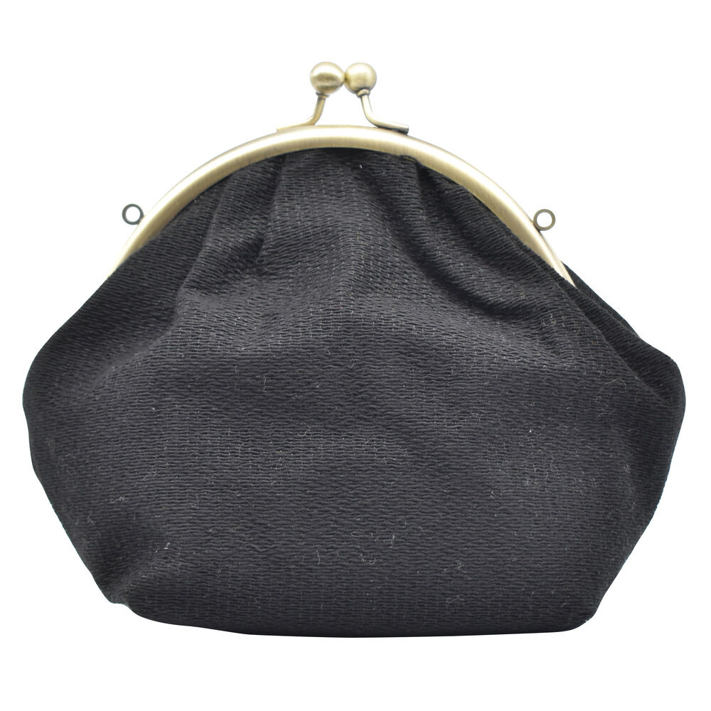 BACKYARD FAMILY「がま口 ポーチ 通販 2WAY まるポーチ ショルダーバッグ ミニショルダー ショルダーバック」|ショルダー・メッセンジャー|ブラック1