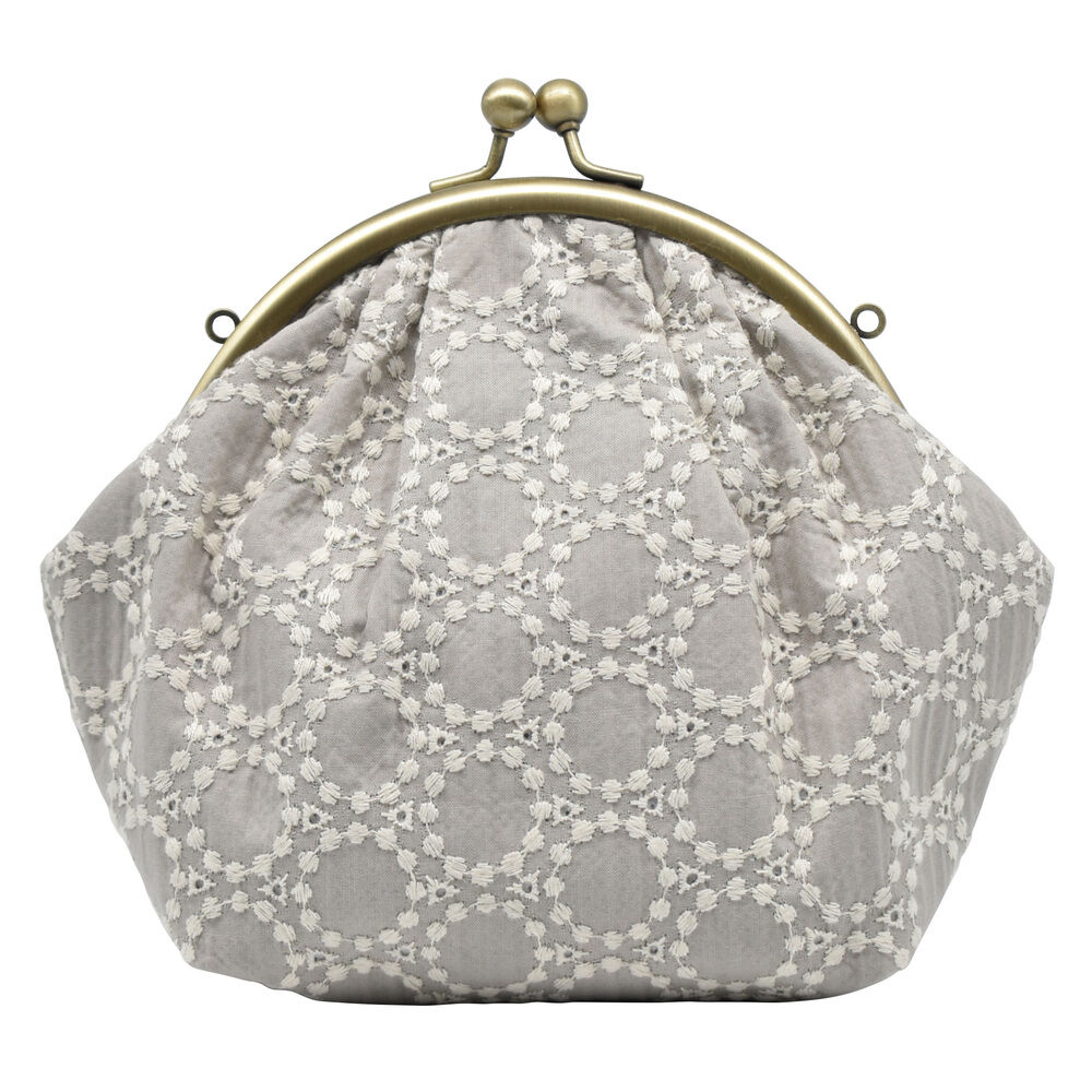 BACKYARD FAMILY「がま口 ポーチ 通販 2WAY まるポーチ ショルダーバッグ ミニショルダー ショルダーバック」|ショルダー・メッセンジャー|グレー2