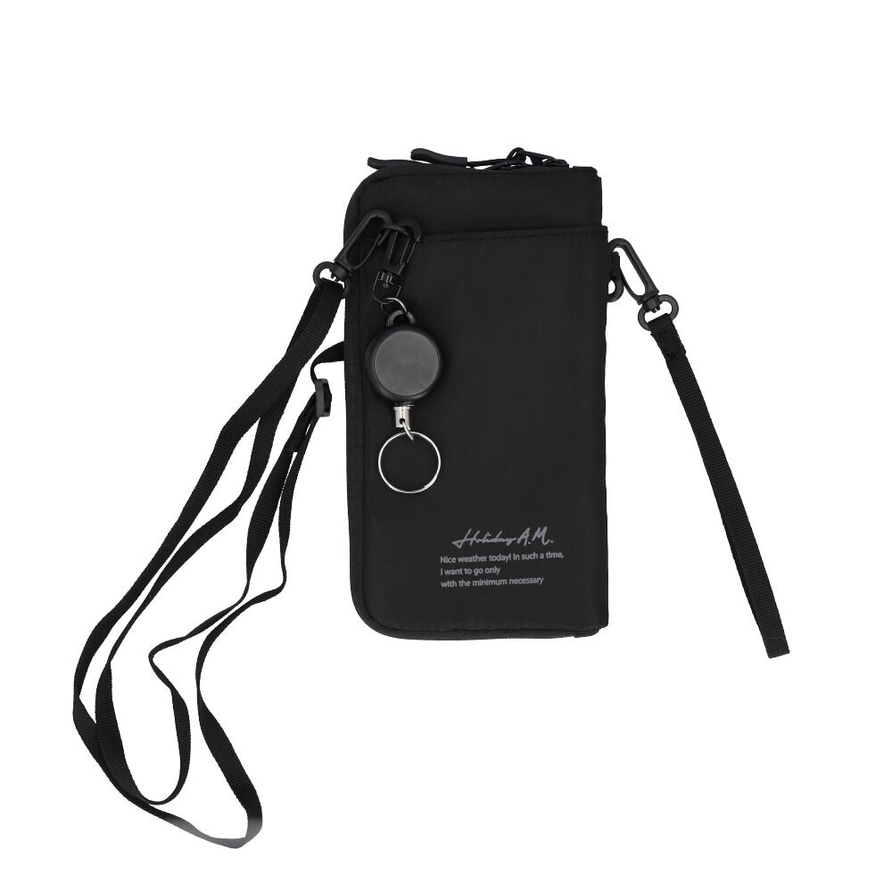 BACKYARD FAMILY「スマホショルダー 財布 通販 スマホ ポーチ ショルダー メンズ レディース スマホポーチ」|ショルダー・メッセンジャー|ブラック1