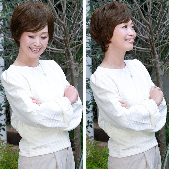 BACKYARD FAMILY「プリシラ 白髪隠しウィッグ prisila ST-009 通販 ヘアピース」|ヘアスタイリング|