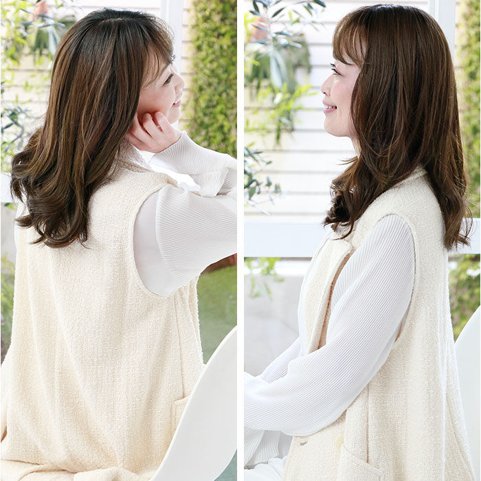 BACKYARD FAMILY「プリシラ 白髪隠しウィッグ prisila ST-010 通販 ヘアピース」|ヘアスタイリング|