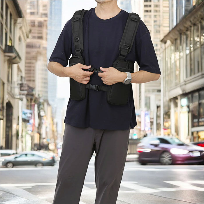 BACKYARD FAMILY「着るバッグ ベスト 通販 ボディバッグ ボディーバッグ ベストバッグ ボディバック ベスト型」|ショルダー・メッセンジャー|