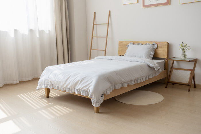 BACKYARD FAMILY「布団カバーセット ダブル 通販 フリル 掛布団カバー ボックスシーツ 枕カバー 裾フリル」|その他|