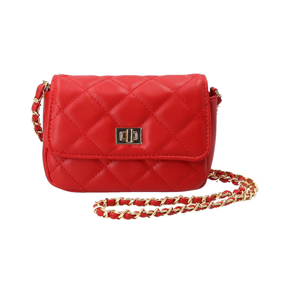 BACKYARD FAMILY「ショルダーバッグ 小さめ 通販 キルティング 斜め掛けバッグ ミニバッグ チェーンベルト」|ショルダー・メッセンジャー|レッド1