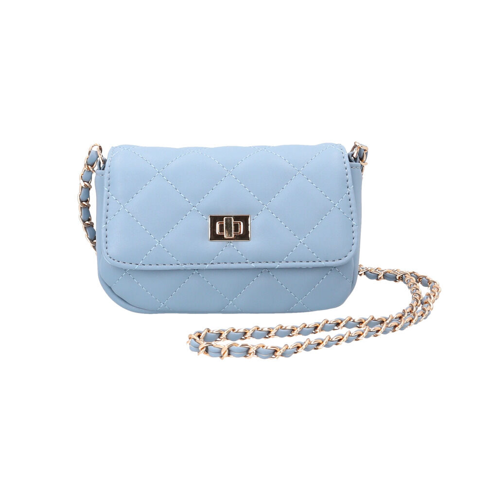 BACKYARD FAMILY「ショルダーバッグ 小さめ 通販 キルティング 斜め掛けバッグ ミニバッグ チェーンベルト」|ショルダー・メッセンジャー|ブルー1