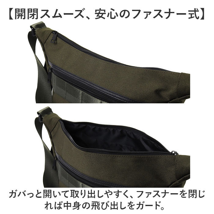 BACKYARD FAMILY「ショルダーバッグ 目弓型 通販 ショルダーバック ショルダー 斜めかけ カジュアルバッグ」|ショルダー・メッセンジャー|