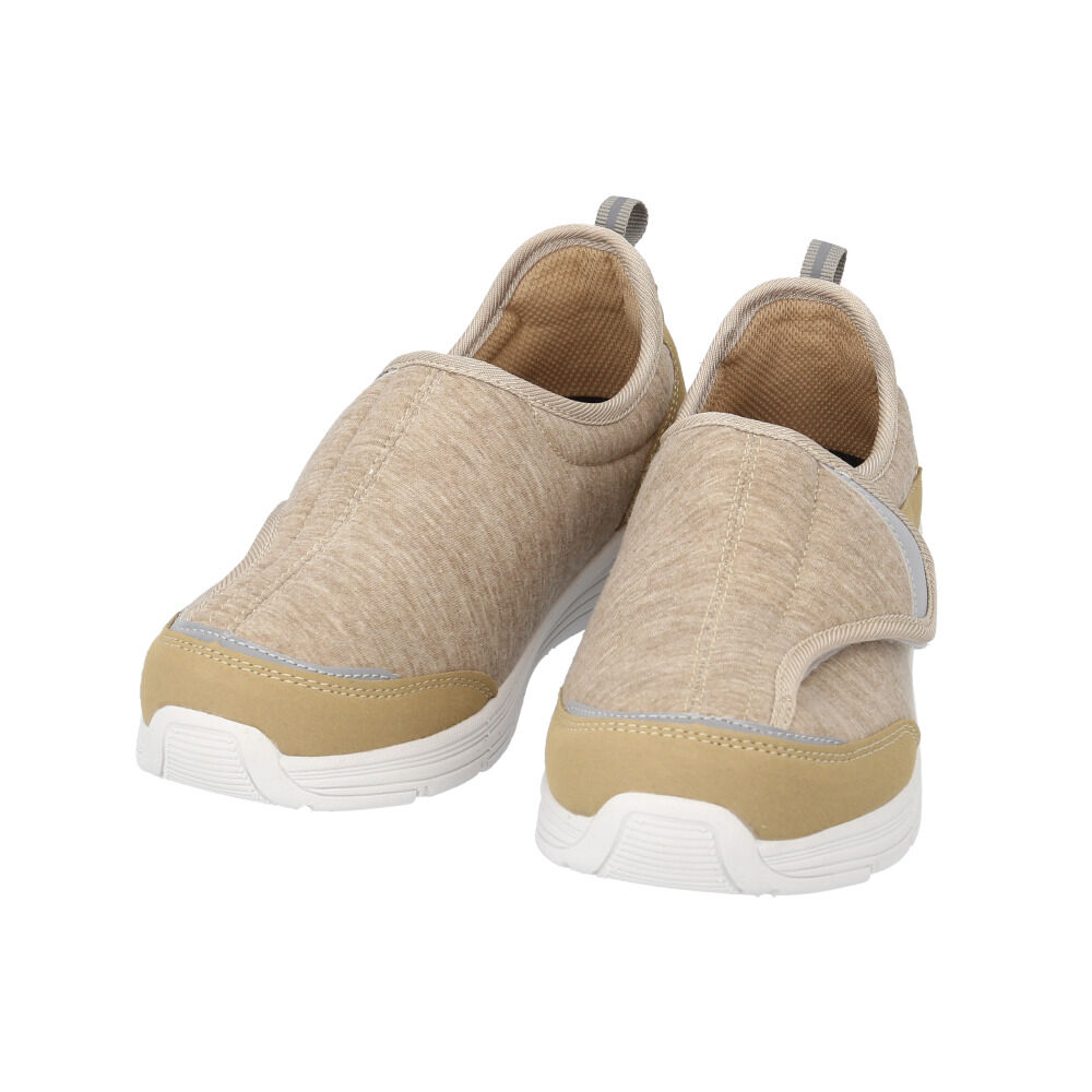 BACKYARD FAMILY「リハビリシューズ 介護シューズ 通販 歩ぺジオ コンフォートシューズ ルームシューズ はっ水 撥水」|スリッポン|ベージュ1