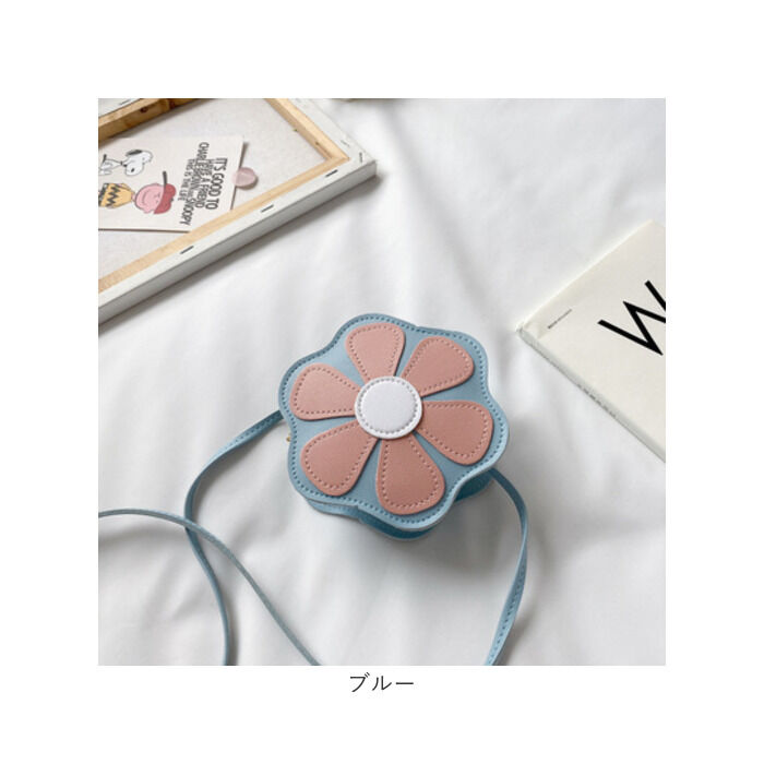 BACKYARD FAMILY「キッズ ポシェット 女の子 好評 シュルダーバッグ 斜め掛け フラワーショルダー フラワー 花」|ショルダー・メッセンジャー|