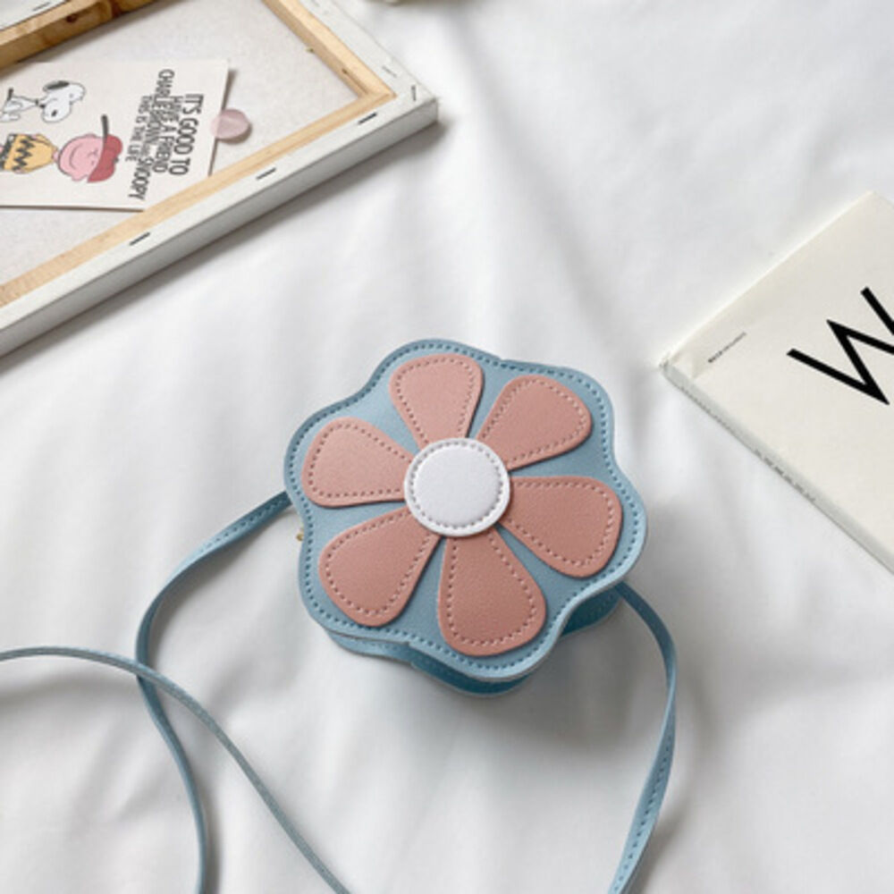 BACKYARD FAMILY「キッズ ポシェット 女の子 好評 シュルダーバッグ 斜め掛け フラワーショルダー フラワー 花」|ショルダー・メッセンジャー|ブルー1