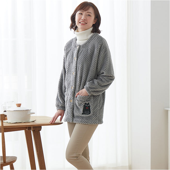 BACKYARD FAMILY「割烹着 ふわふわ レディース 通販 おしゃれ かわいい 前開き かっぽう着 エプロン ルームウェア」|その他|