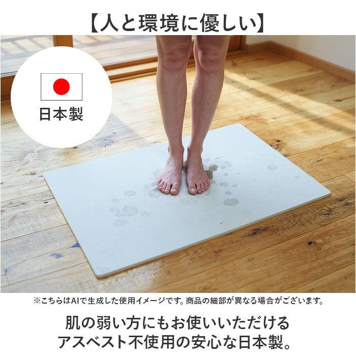 BACKYARD FAMILY「珪藻土バスマット soil 通販 日本製 バスマット ソイル 足ふきマット large」|その他|