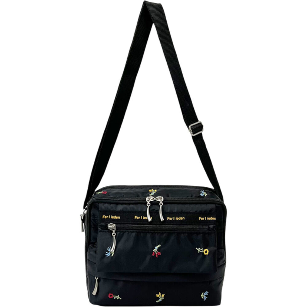 BACKYARD FAMILY「ショルダーバッグ レディース 軽量 通販 Ferlieden フェアリーデン 刺繍バッグ 斜め掛け」|ショルダー・メッセンジャー|ブラック2