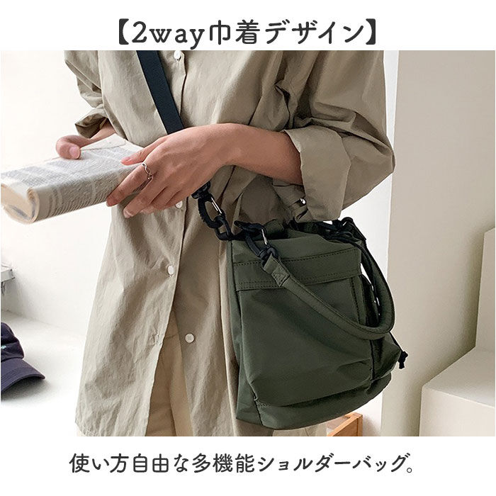 BACKYARD FAMILY「巾着バッグ ショルダー 通販 ショルダーバッグ ショルダーバック レディース 巾着ショルダーバッグ」|ショルダー・メッセンジャー|