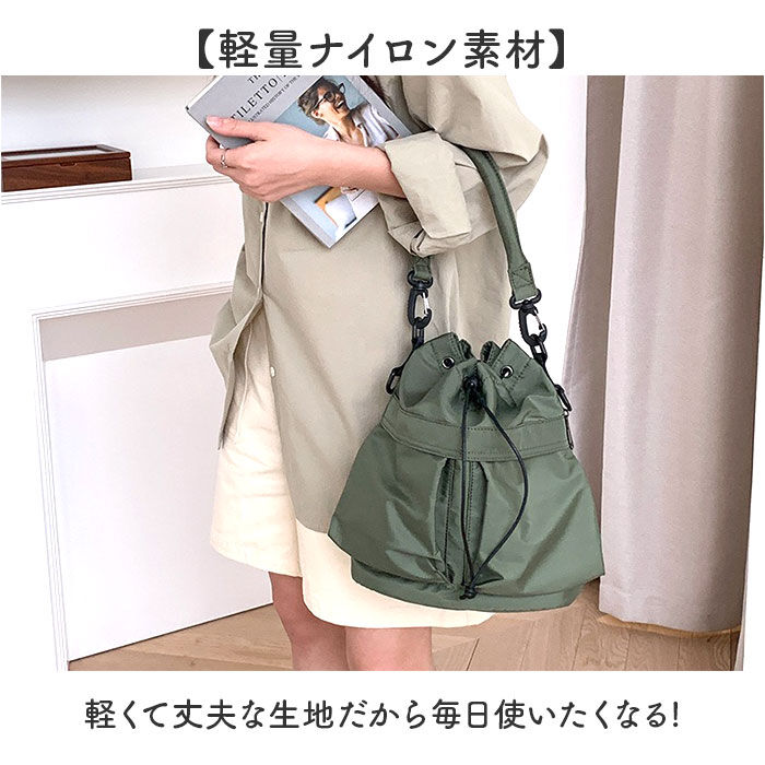 BACKYARD FAMILY「巾着バッグ ショルダー 通販 ショルダーバッグ ショルダーバック レディース 巾着ショルダーバッグ」|ショルダー・メッセンジャー|