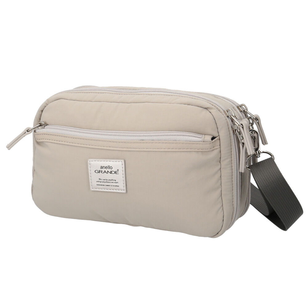 anello「anello GRANDE ショルダーバッグ GHM1062 通販 ショルダーバック ポーチ」|ショルダー・メッセンジャー|グレー2