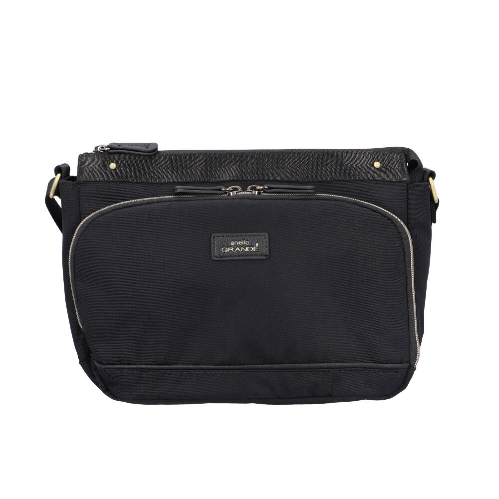 anello「anello GRANDE ショルダーバッグ GTM1041 通販 ショルダーバック」|ショルダー・メッセンジャー|ブラック1