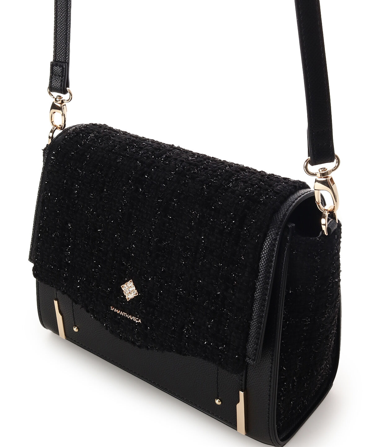 Samantha Vega「ツイードダイヤカットショルダーバッグ」|ショルダー・メッセンジャー|