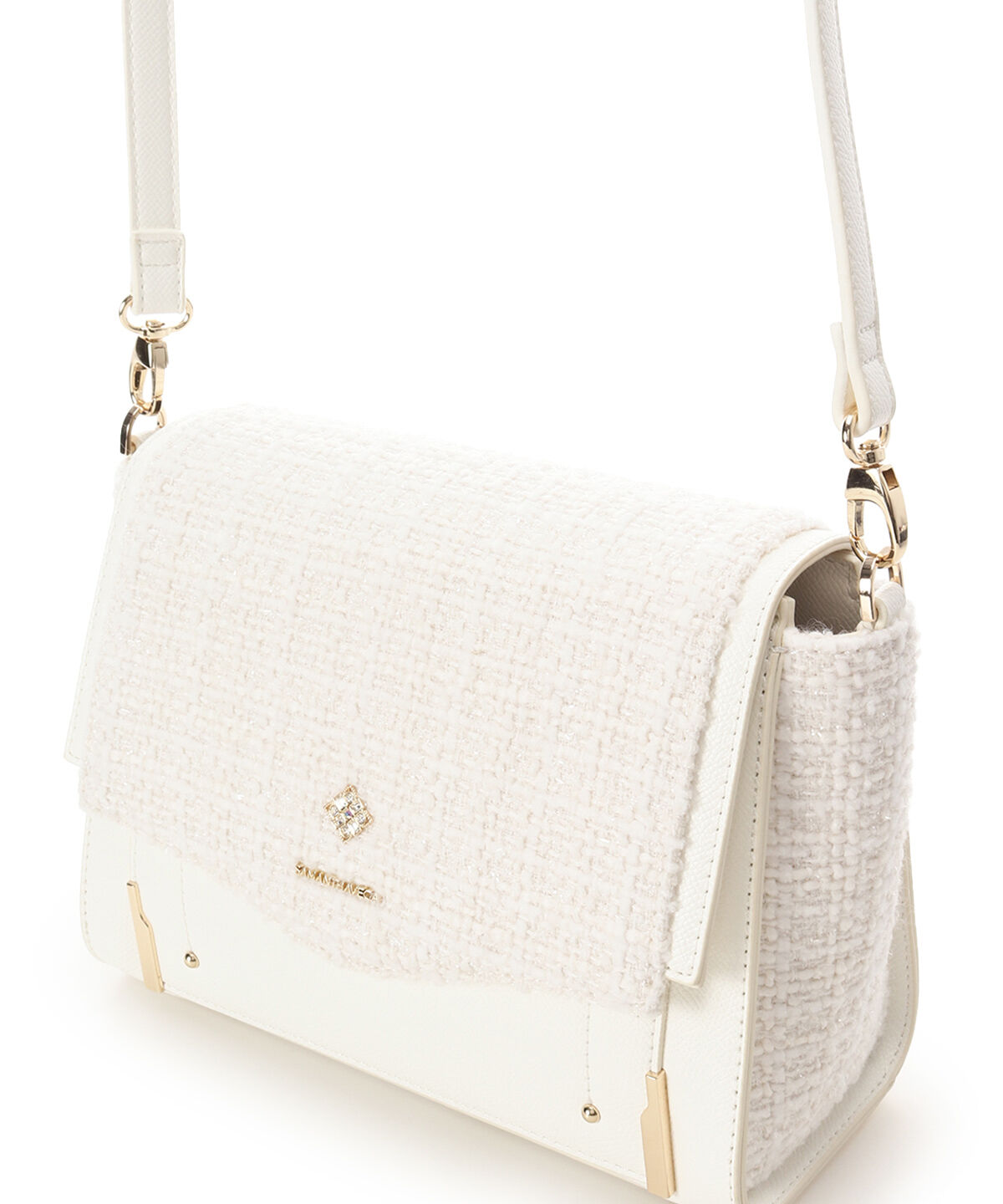 Samantha Vega「ツイードダイヤカットショルダーバッグ」|ショルダー・メッセンジャー|