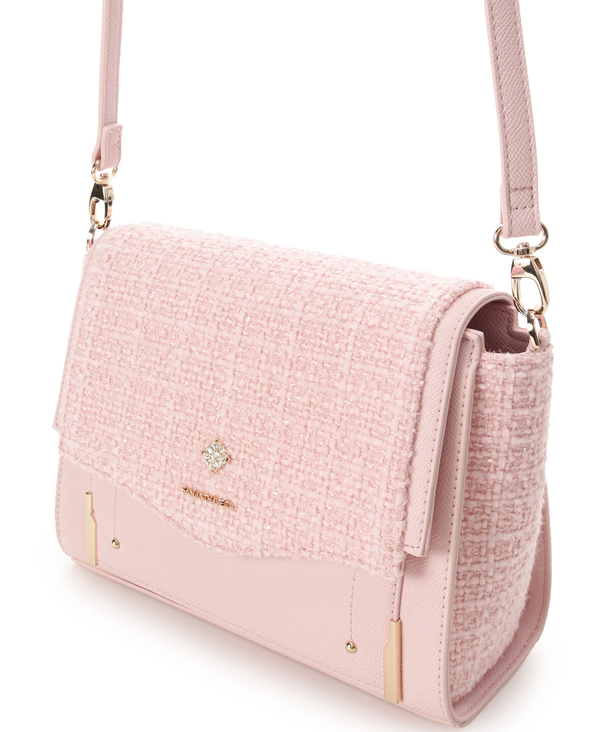 Samantha Vega「ツイードダイヤカットショルダーバッグ」|ショルダー・メッセンジャー|