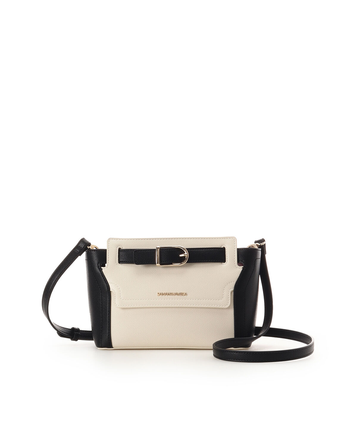 Samantha Vega「フロントバックルショルダーバッグ」|ショルダー・メッセンジャー|ホワイト