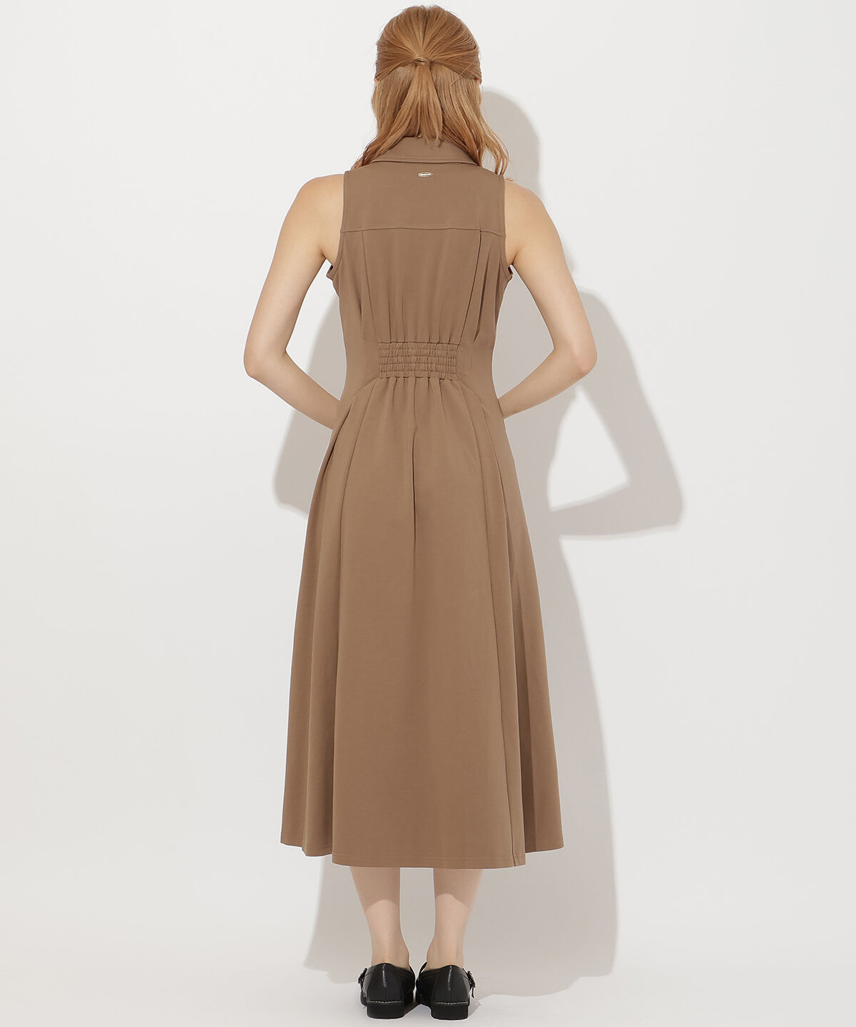 アンドクチュール「ウエストタックセンターZIPワンピース」|ワンピース|