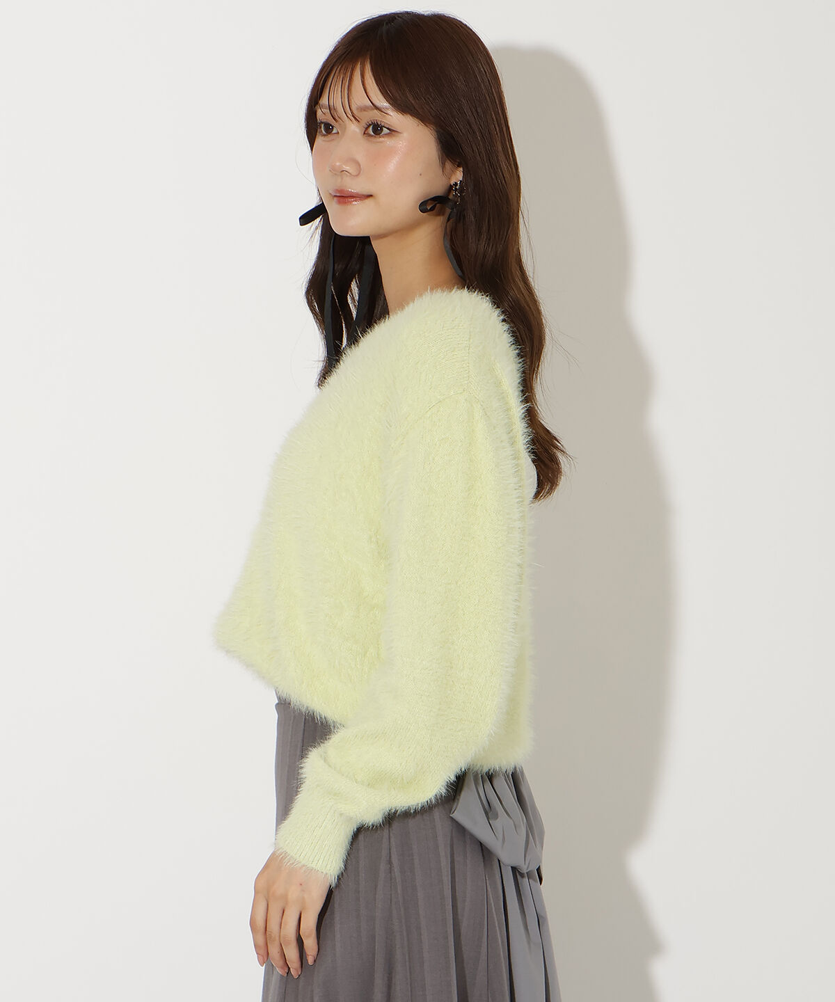 アンドクチュール「前後２WAYシャギーニットプルオーバー」|ニット・セーター|