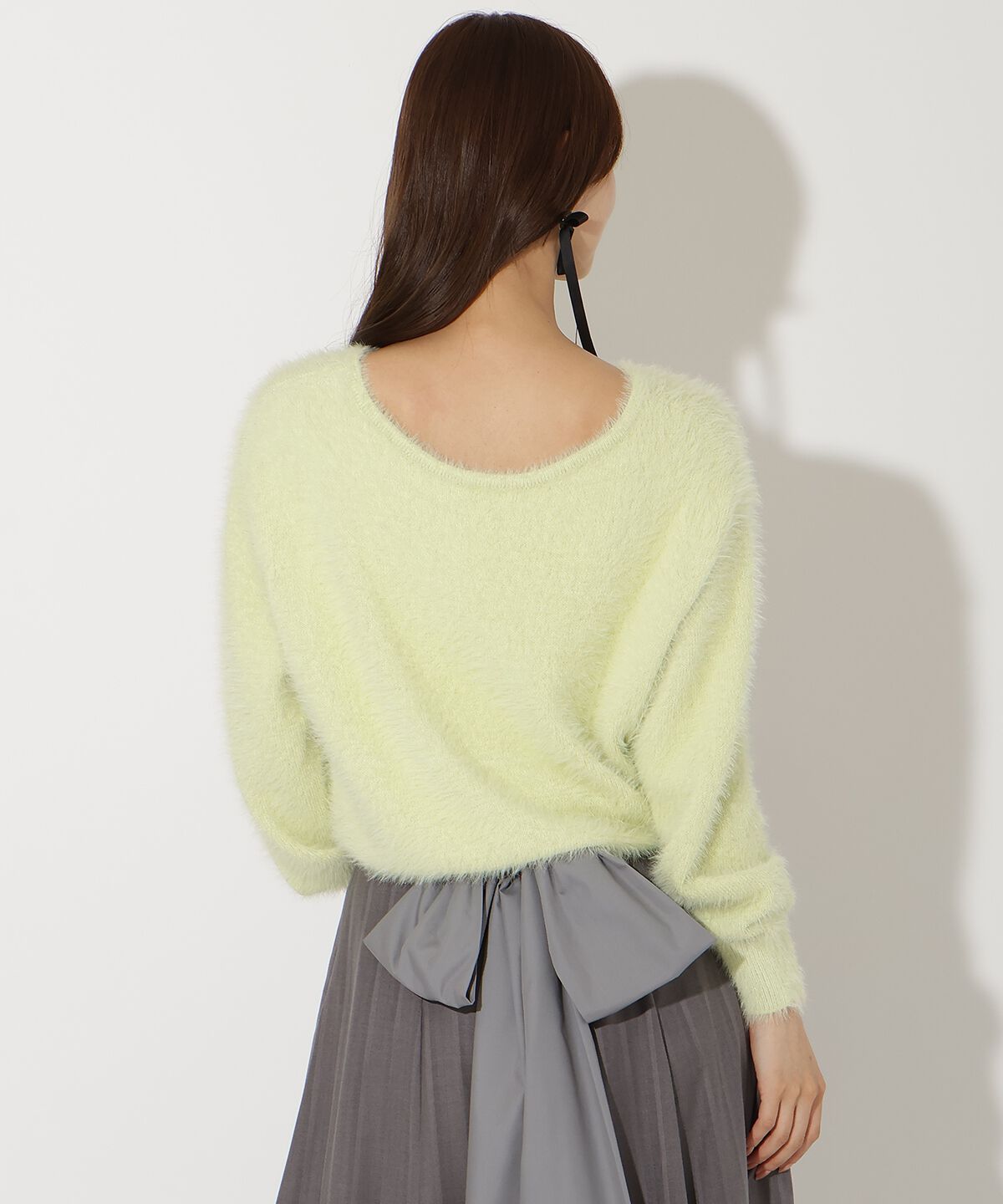 アンドクチュール「前後２WAYシャギーニットプルオーバー」|ニット・セーター|