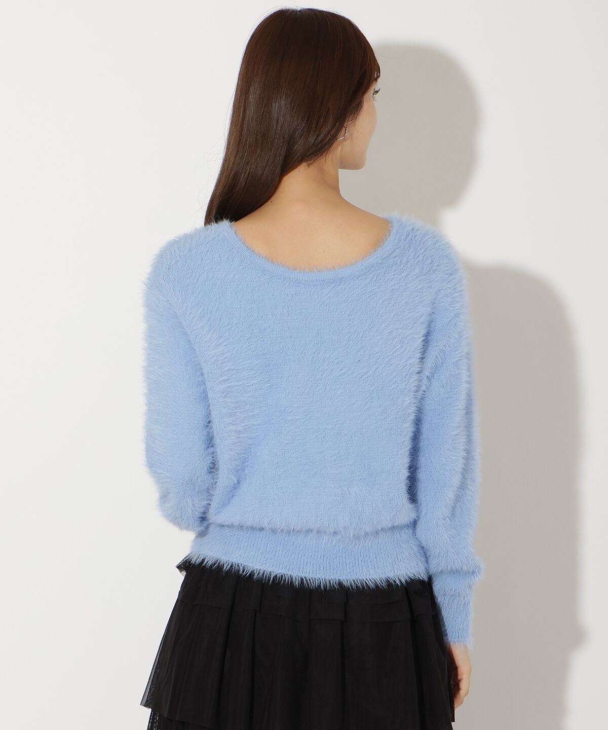 アンドクチュール「前後２WAYシャギーニットプルオーバー」|ニット・セーター|