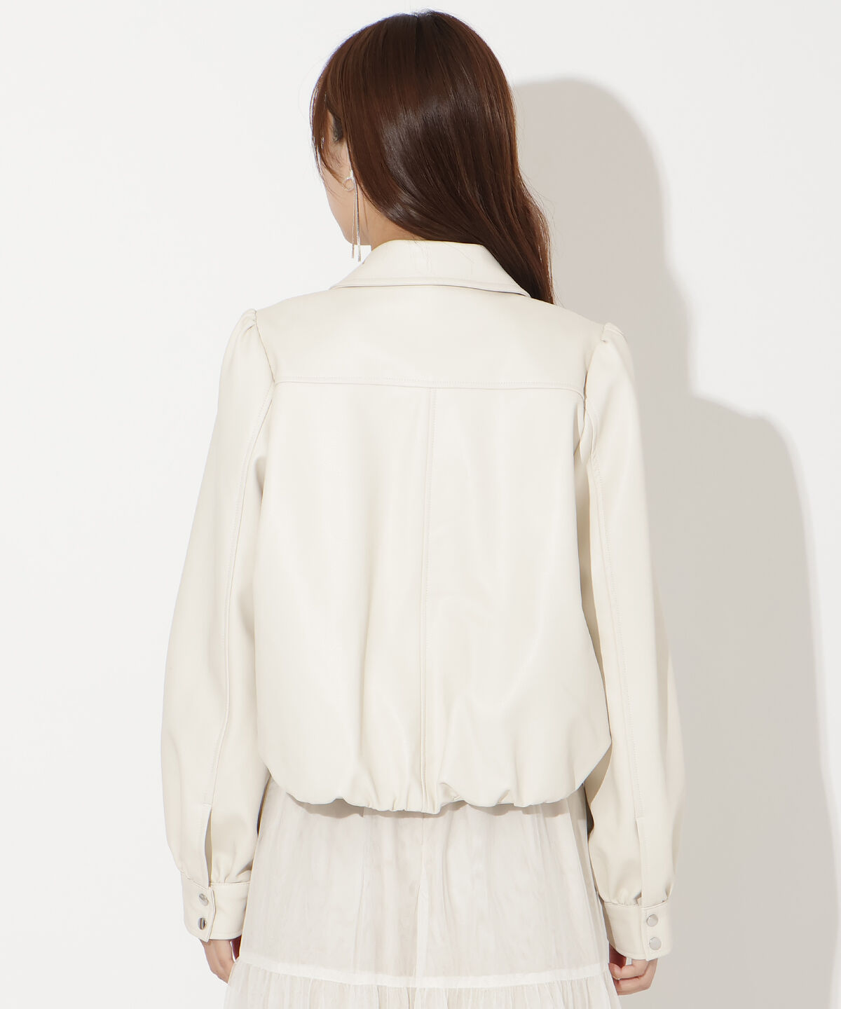 アンドクチュール「フェイクレザーブルゾン」|ブルゾン・スタジャン|