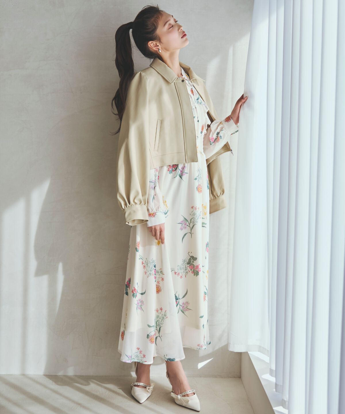 アンドクチュール「フェイクレザーブルゾン」|ブルゾン・スタジャン|