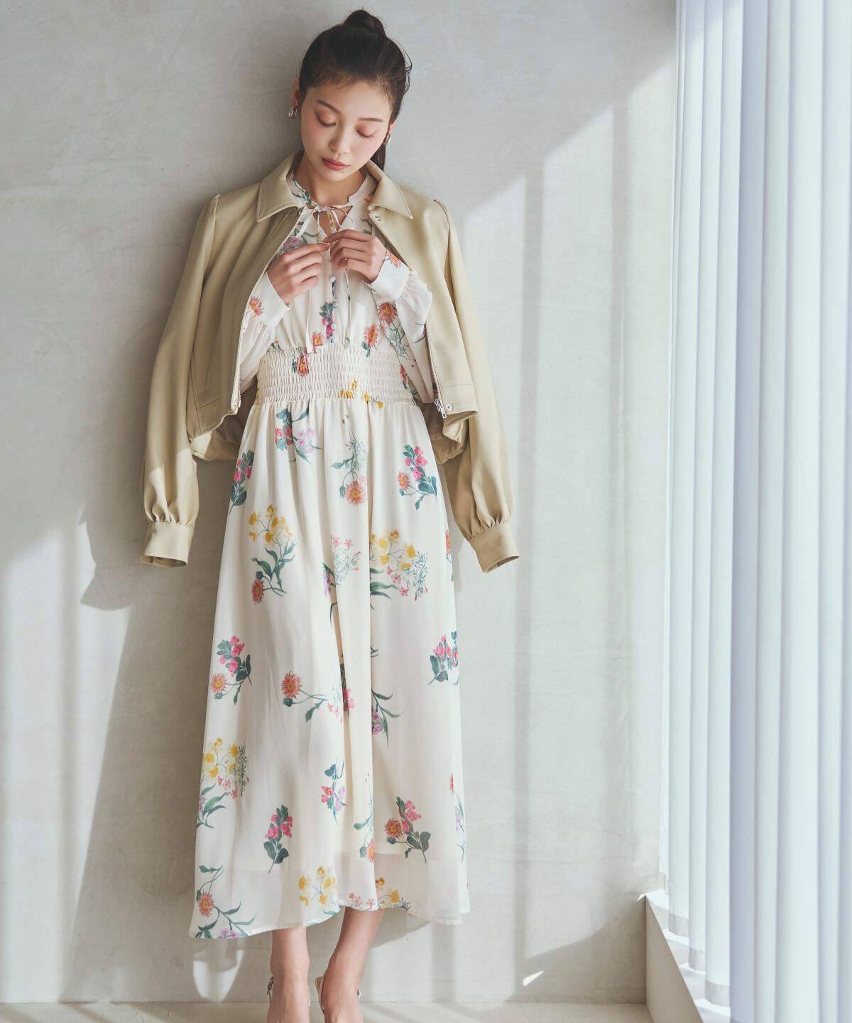 アンドクチュール「フェイクレザーブルゾン」|ブルゾン・スタジャン|