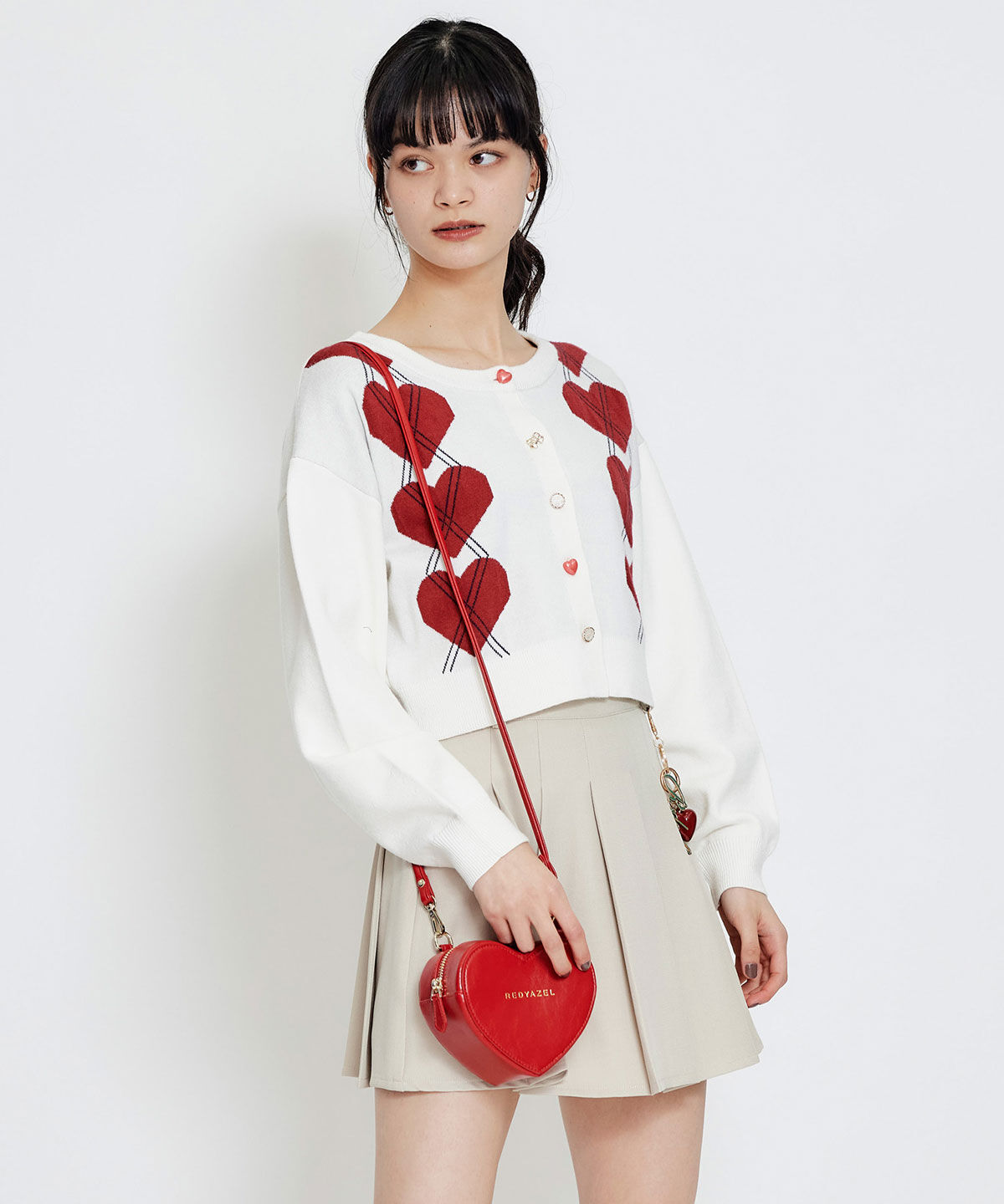 REDYAZEL「Love Me Heart モチーフ2WAYミニショルダーバッグ」|ショルダー・メッセンジャー|