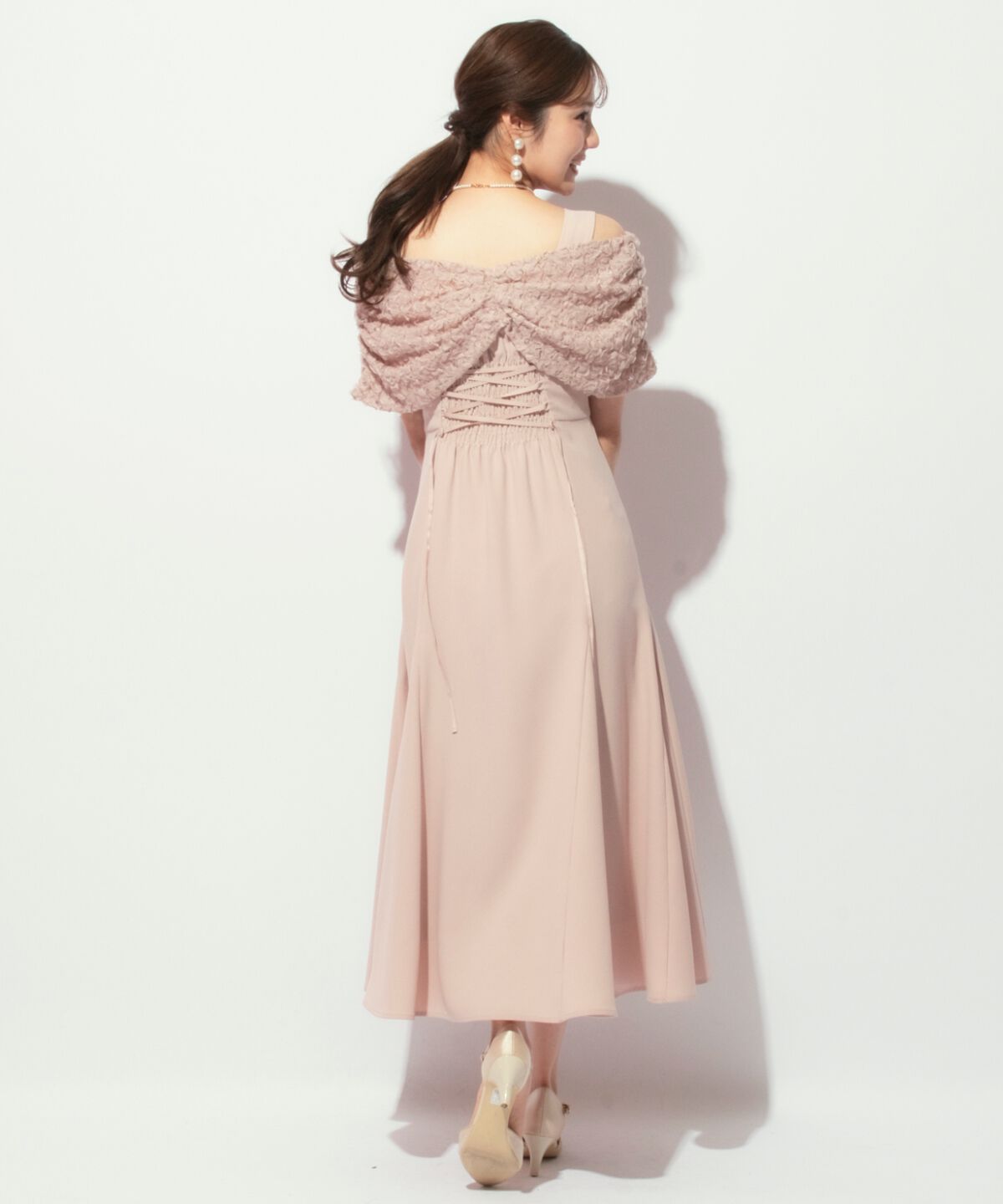 WILLSELECTION「リボンオフショルドレス」|ドレス|