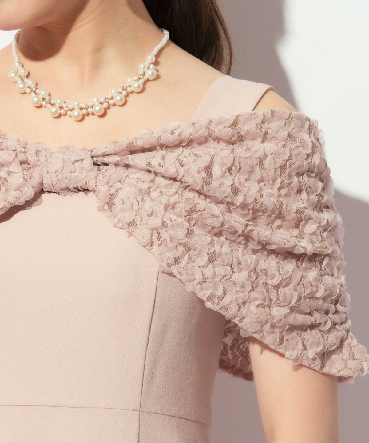 WILLSELECTION「リボンオフショルドレス」|ドレス|