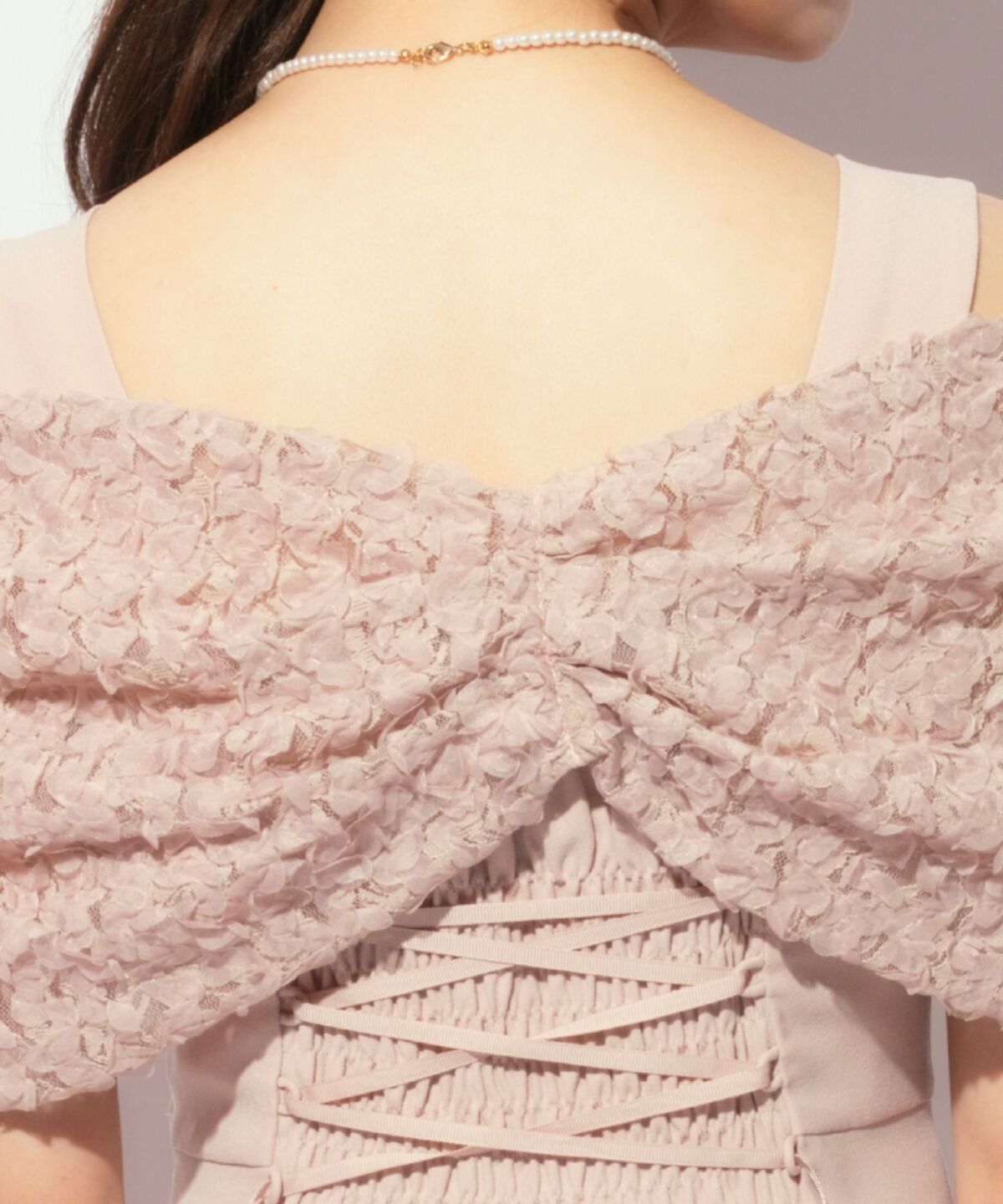 WILLSELECTION「リボンオフショルドレス」|ドレス|