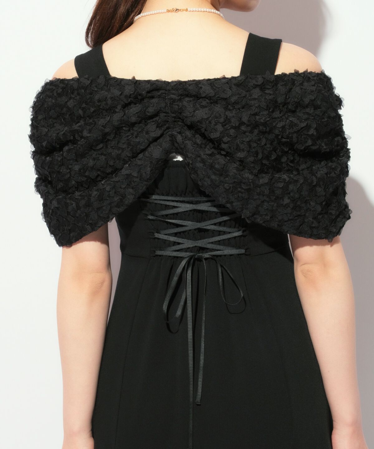 WILLSELECTION「リボンオフショルドレス」|ドレス|