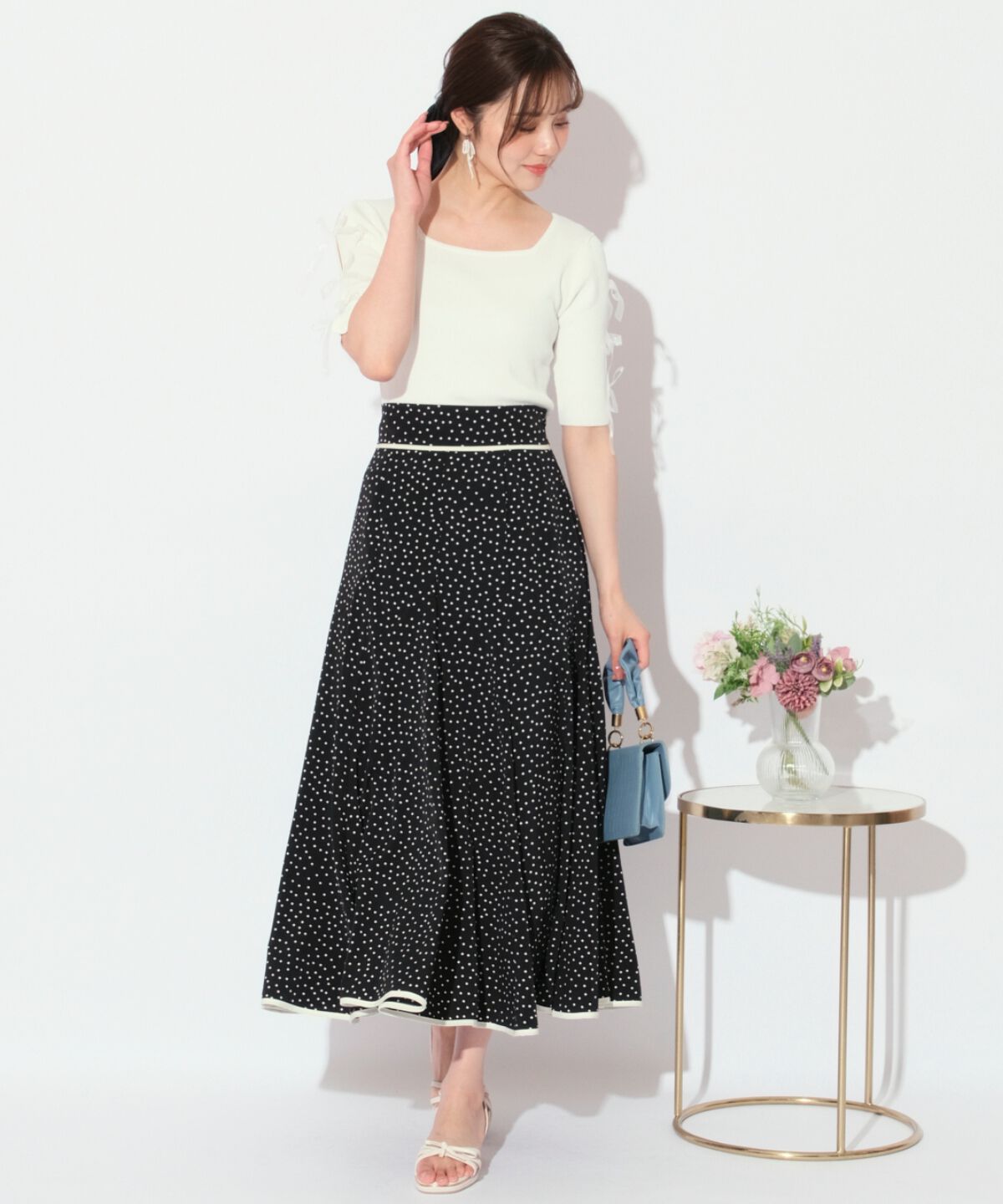 WILLSELECTION「袖リボンニットプルオーバー」|ニット・セーター|