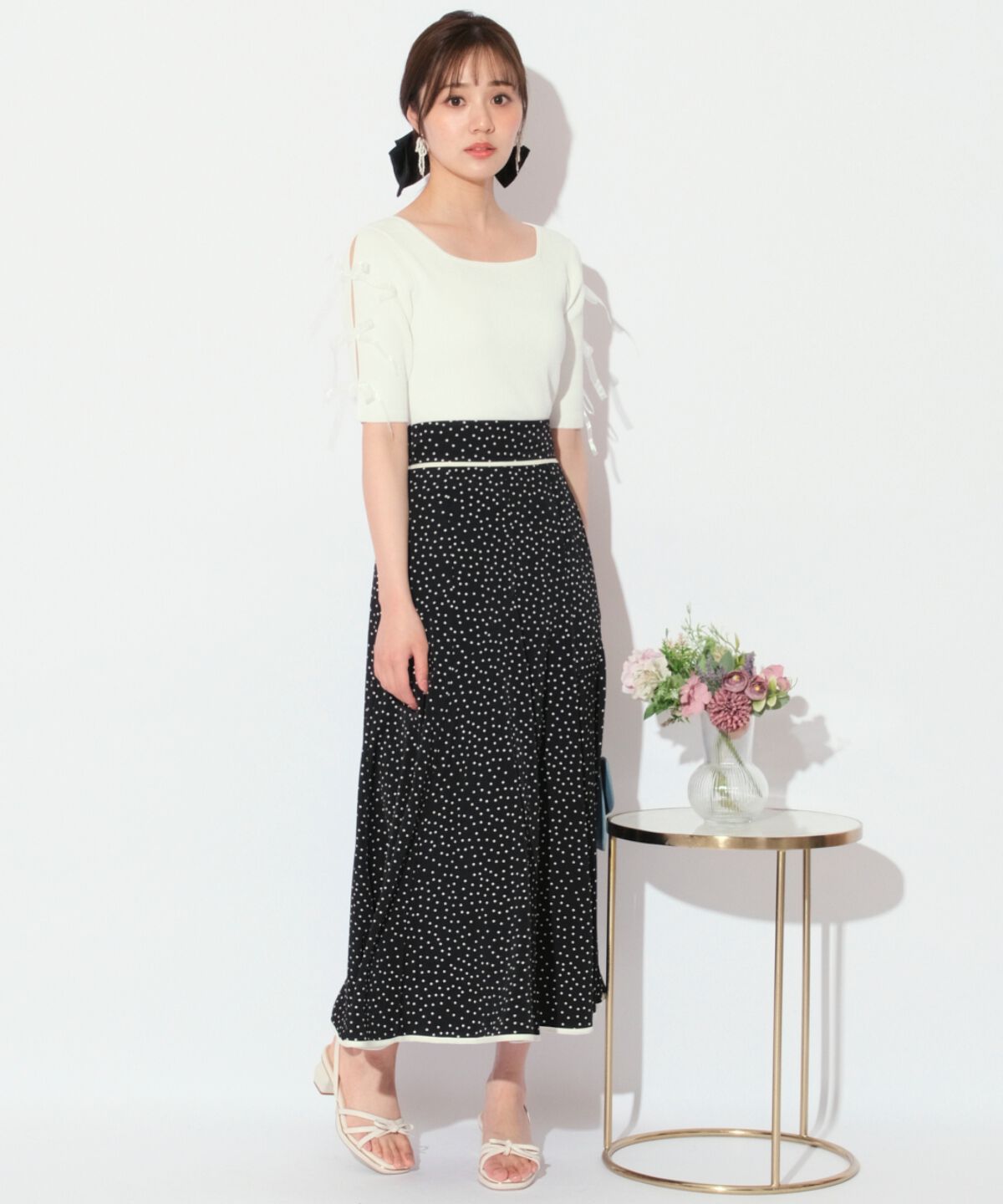 WILLSELECTION「袖リボンニットプルオーバー」|ニット・セーター|