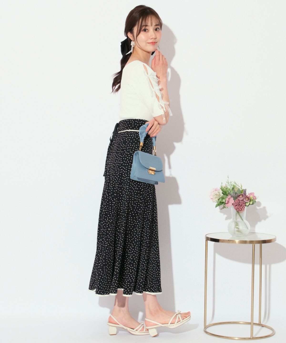 WILLSELECTION「袖リボンニットプルオーバー」|ニット・セーター|