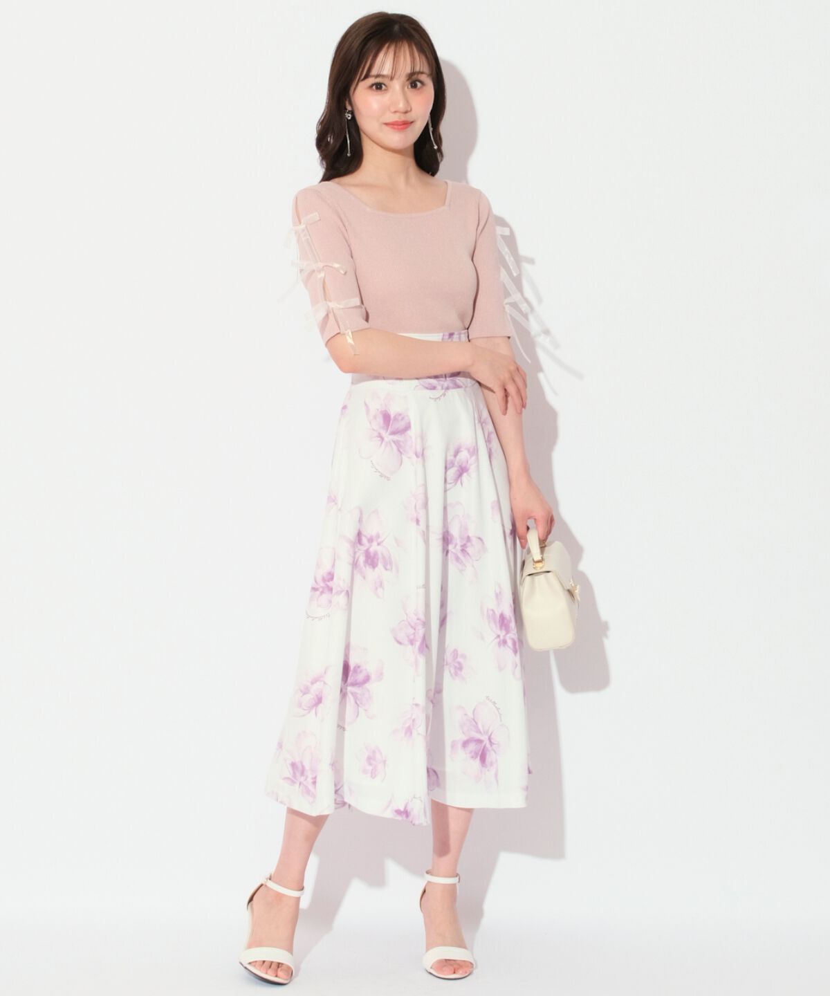 WILLSELECTION「袖リボンニットプルオーバー」|ニット・セーター|