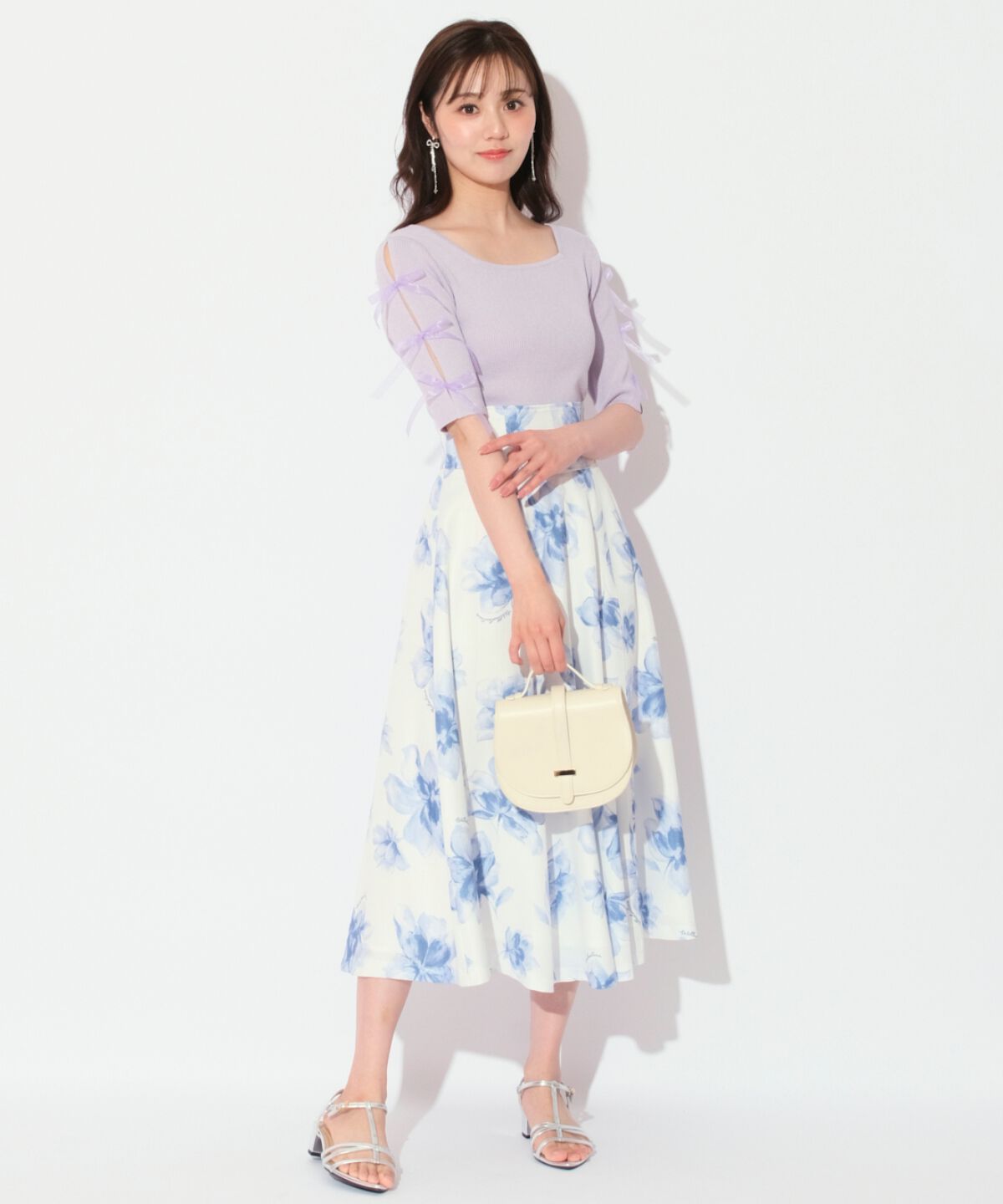 WILLSELECTION「袖リボンニットプルオーバー」|ニット・セーター|