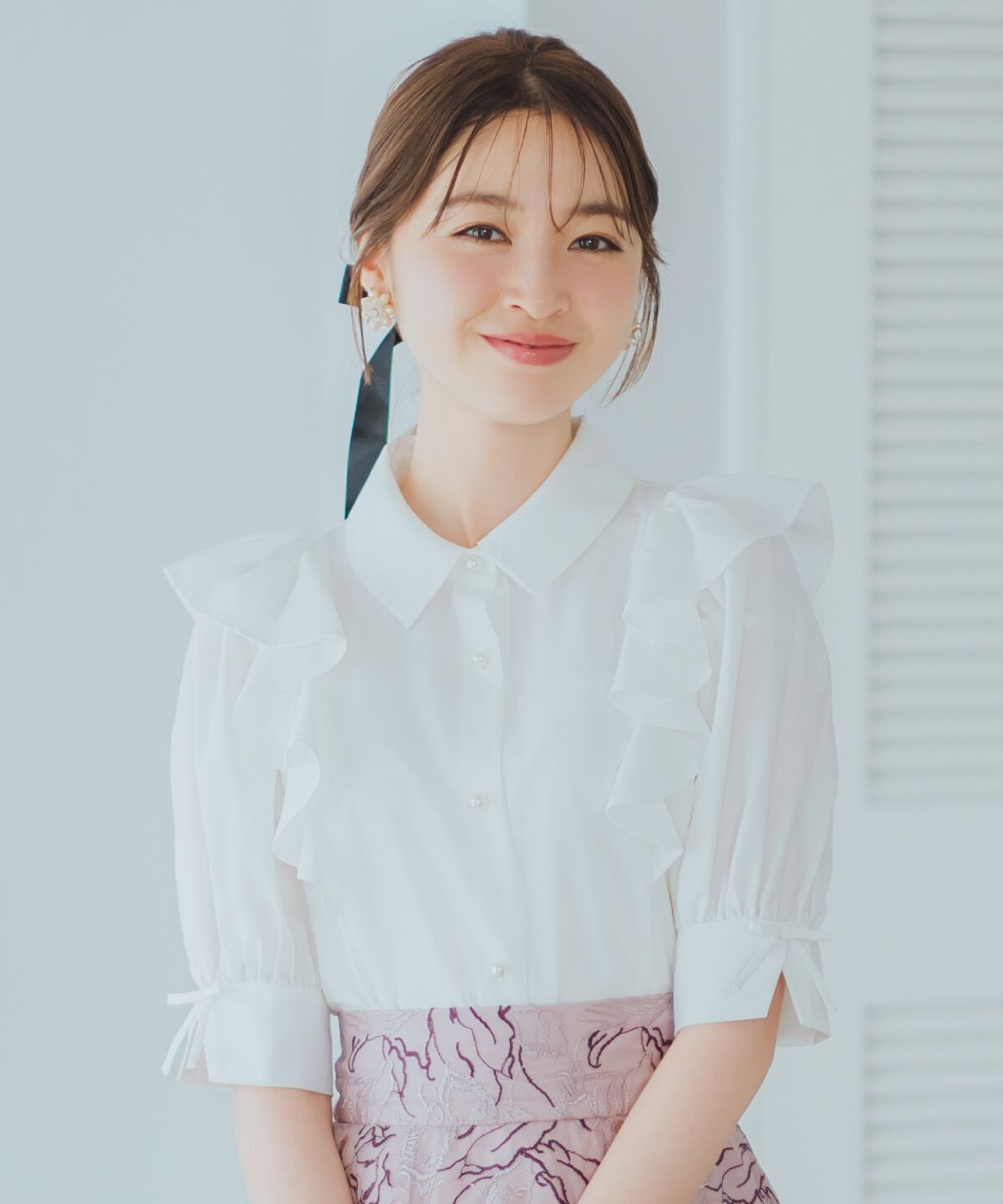 WILLSELECTION「スリーブリボンブラウス」|シャツ・ブラウス|オフ