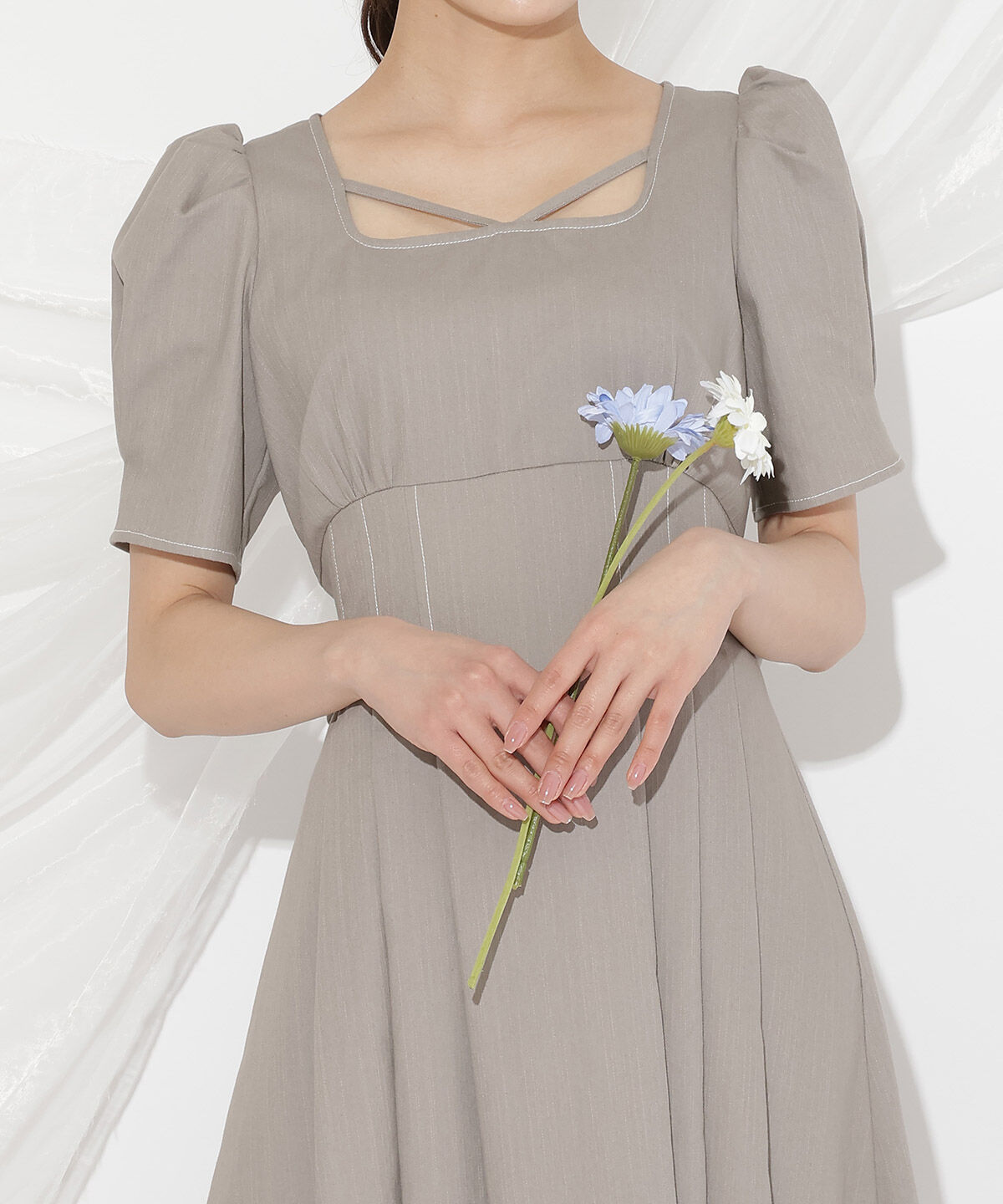 WILLSELECTION「バックリボンデニムワンピース」|ワンピース|